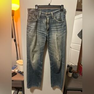 Vintage - Vintage Distressed Levis 502 Faded Blue Jeans